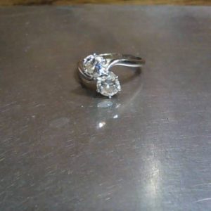 Ring 14K Gold WHITE GOLD 1.9 DWT