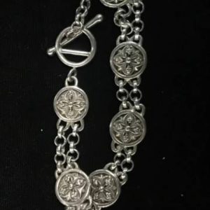 MIGNON FAGET SMALL MEDALLION Bracelet STERLING SILVER SILVER 10.2 DWT