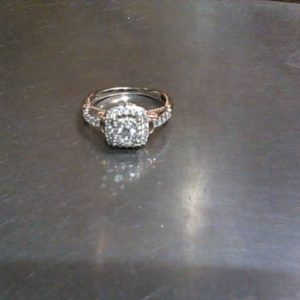 Ring 14K Gold WHITE GOLD 2.5 DWT