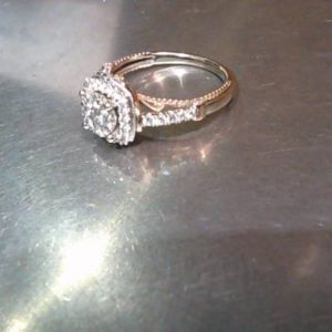 Ring 14K Gold WHITE GOLD 2.5 DWT