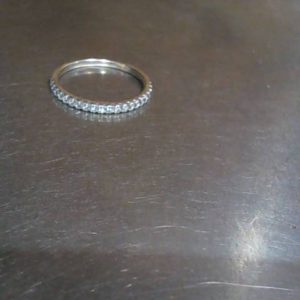 Ring 14K Gold WHITE GOLD 0.8 DWT