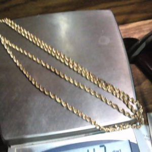 Chain 14K Gold YELLOW GOLD SIZE:36″ 4.6 DWT