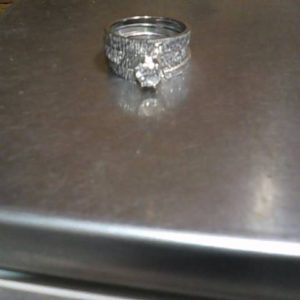 Ring 14K Gold WHITE GOLD 3.9 DWT