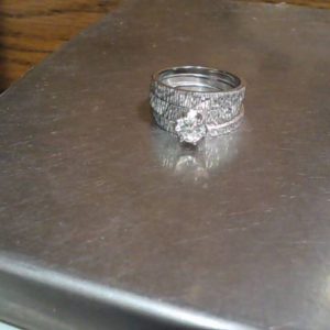 Ring 14K Gold WHITE GOLD 3.9 DWT