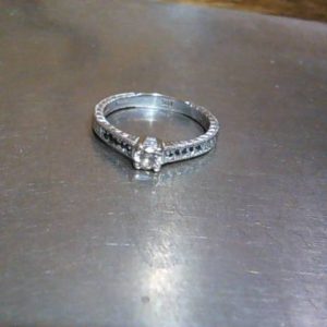 Ring 14K Gold WHITE GOLD 1.9 DWT