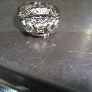 Ring 14K Gold WHITE GOLD 3.0 DWT