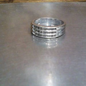 Ring 10K Gold WHITE GOLD 3.5 DWT