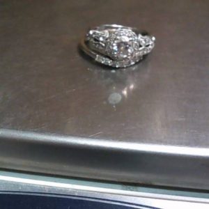 Ring 14K Gold WHITE GOLD 4.2 DWT