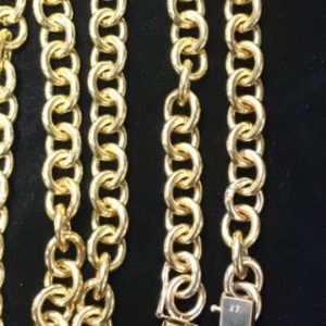 Chain 14K Gold YELLOW GOLD SIZE:45″ 105.7 DWT