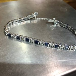 BRACELETT WHITE GOLD SIZE:7″ 9.5 DWT