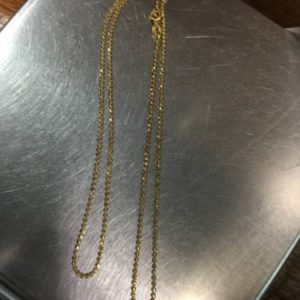 CHAIN W/PENDANT 10K Gold YELLOW GOLD SIZE:22″ 3.2 DWT